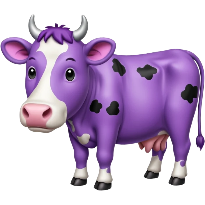 purple cow emoji