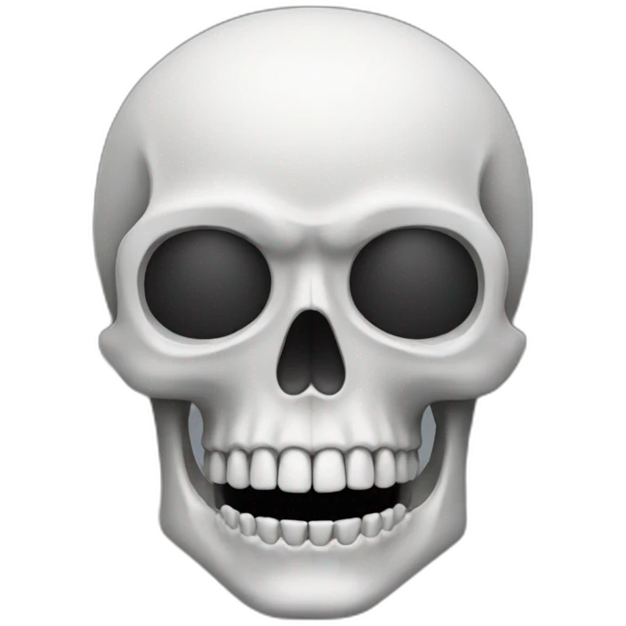 Computer engineer skull emoji