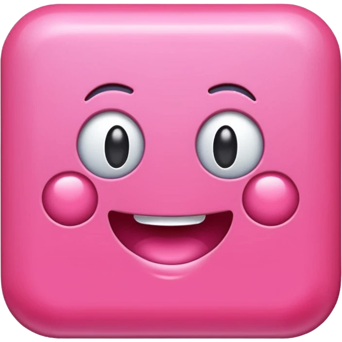 Chicle rosado rectangulo emoji