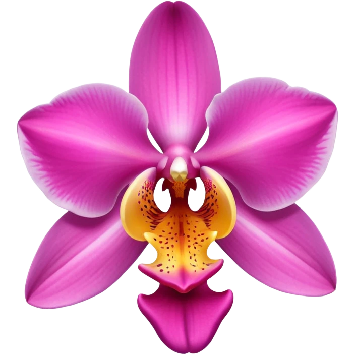 Tropical pink orchid  emoji