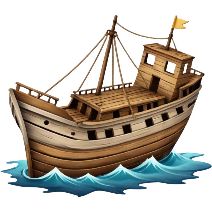 Sinking ship  emoji