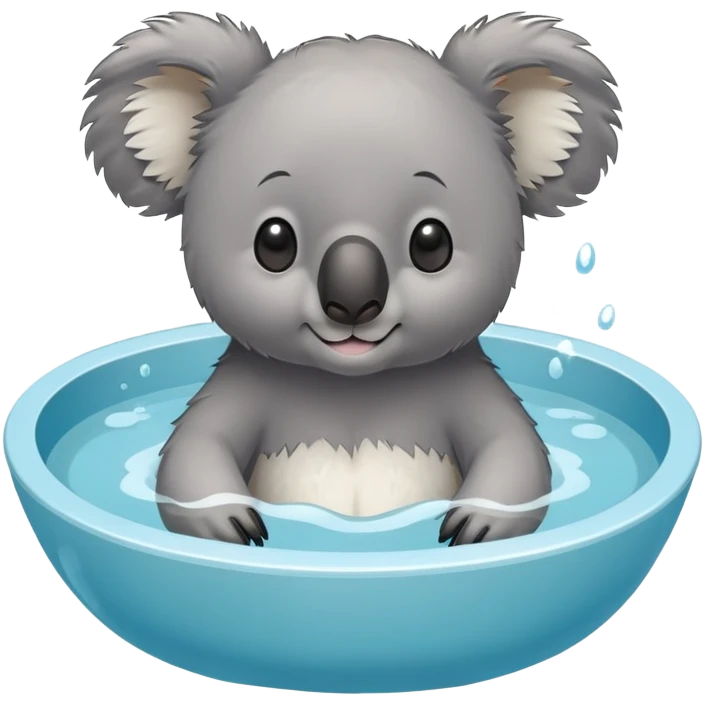 Bathing koala emoji