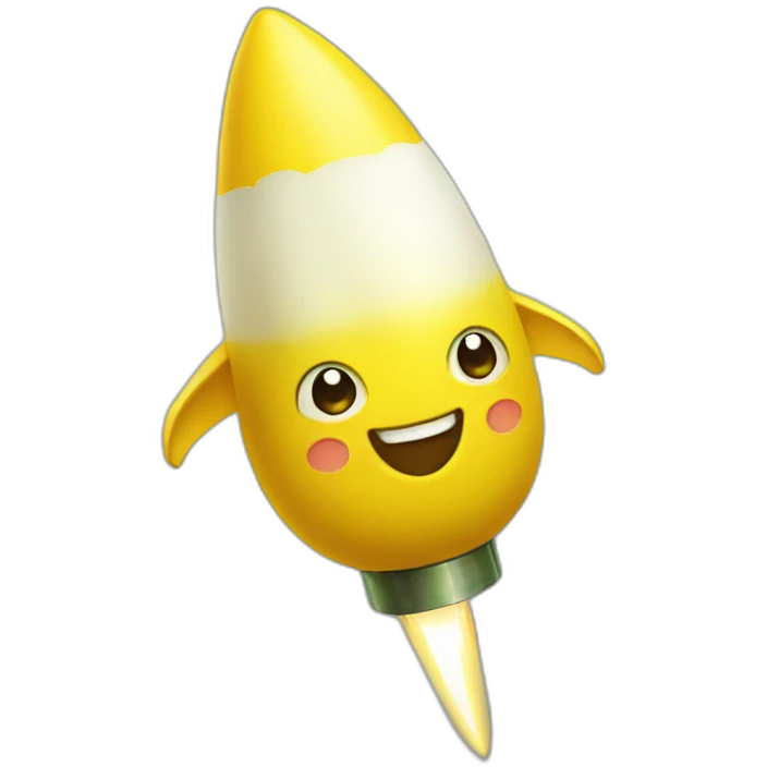 Lemon rocket emoji