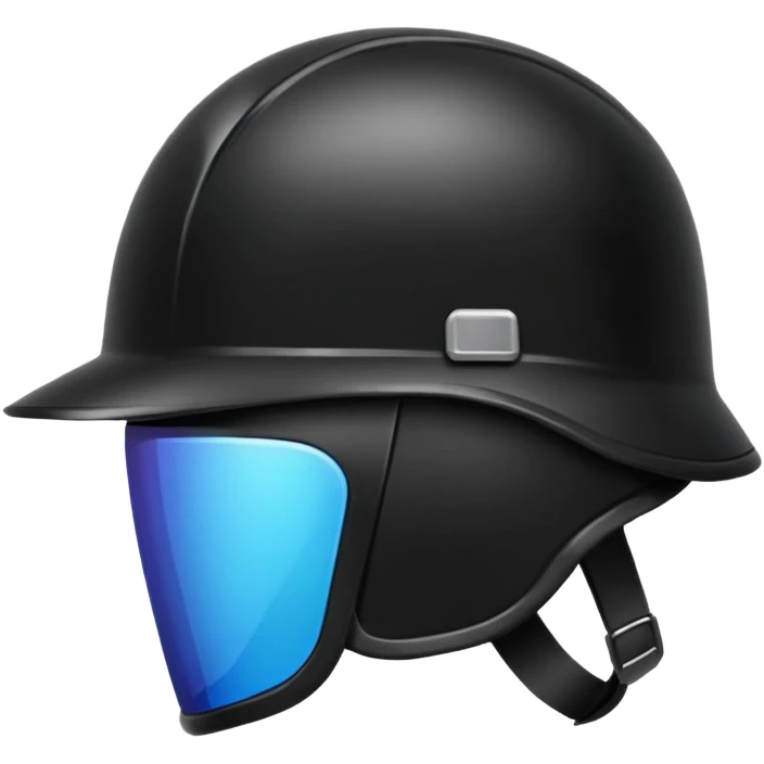 Black helment emoji