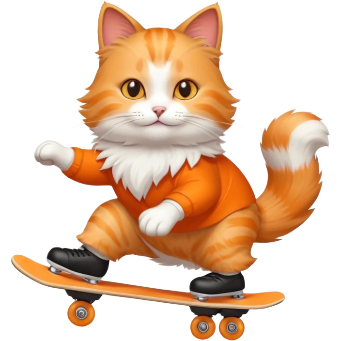 cat skaitng emoji