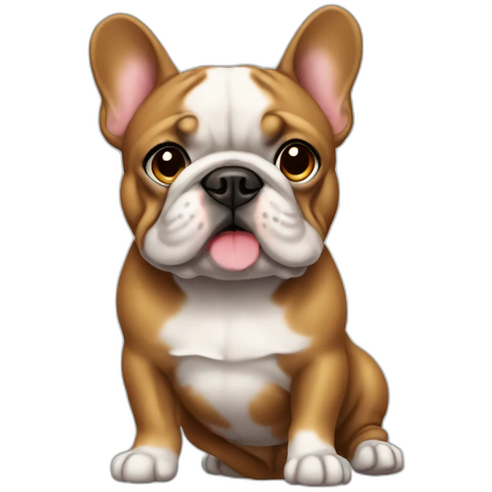Bouledogue dans bouée emoji