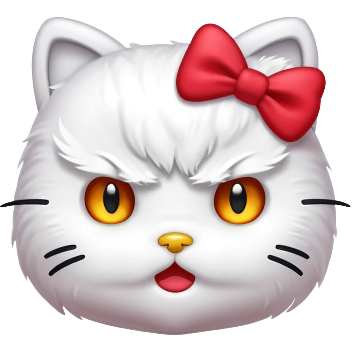 Angry hello kitty  emoji