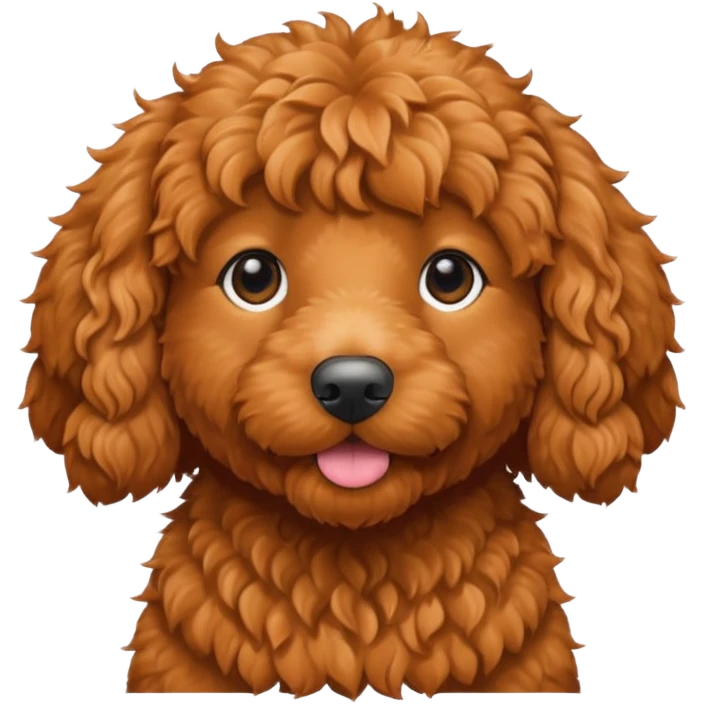 red goldendoodle emoji