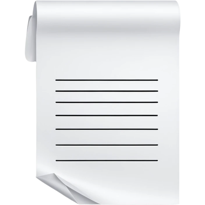 empty receipt emoji