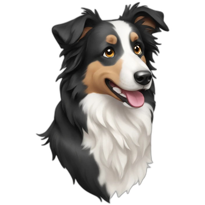 merle border collie emoji