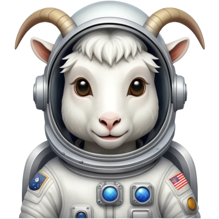 goat in space suit emoji