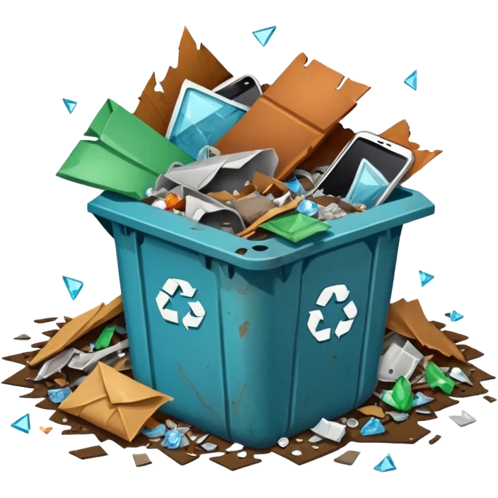 trash tiny emoji