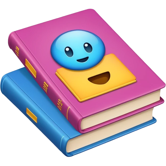 a book with A2-B1 on its cover emoji