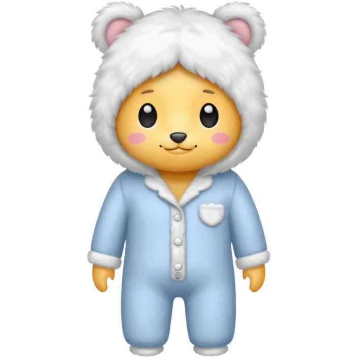 fluffy pyjamas emoji