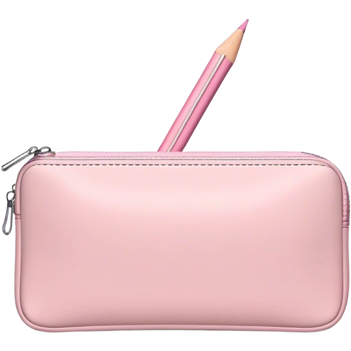 Pale pink Pencil case emoji