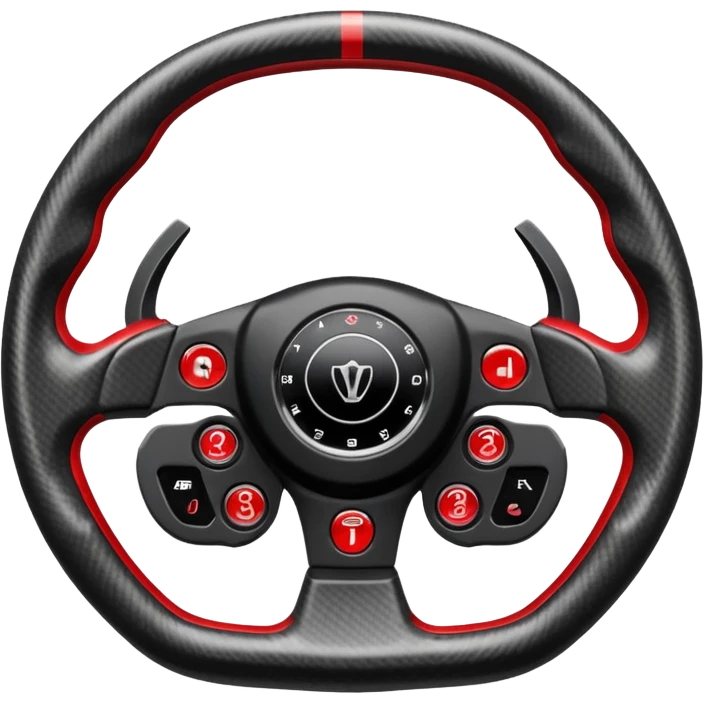 F1 steering wheel emoji