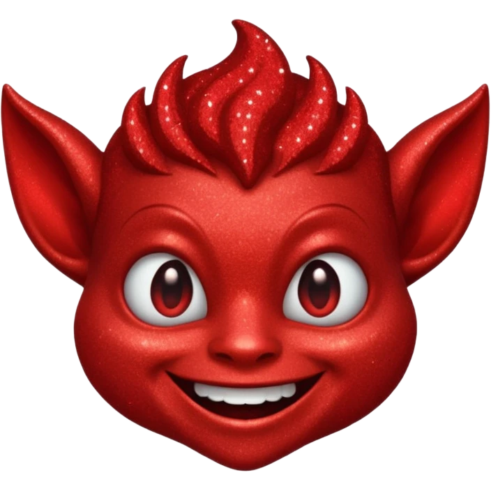 red glitter imp emoji