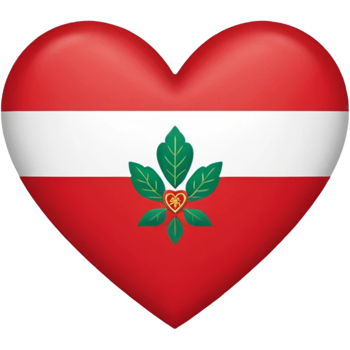 Belarus flag with heart emoji
