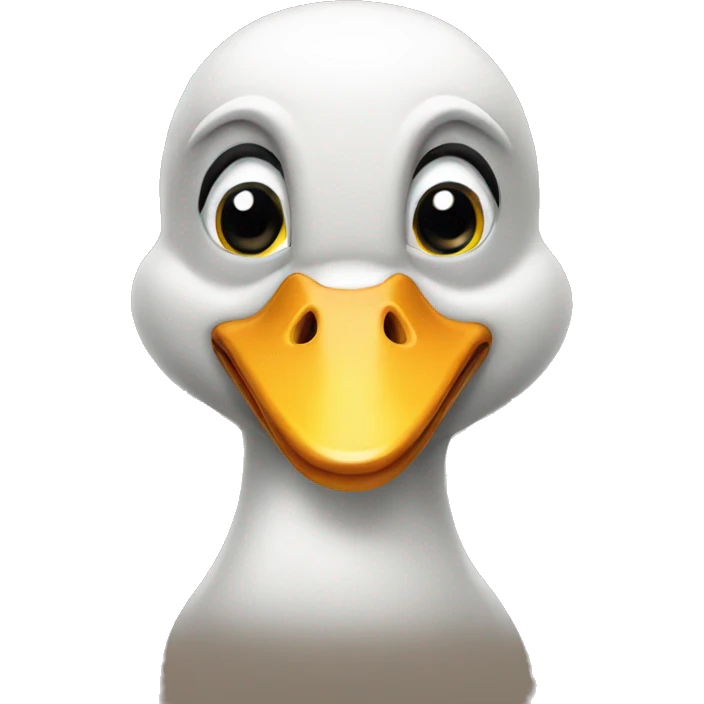 front facing duck head emoji