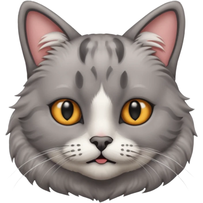 cat with black moustache emoji
