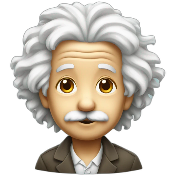 Cute Einstein emoji