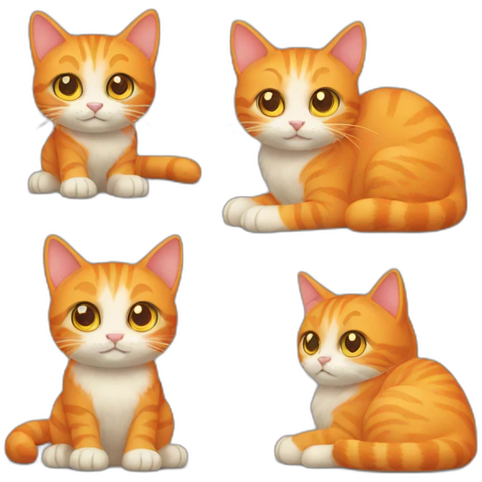 Orange cat emoji