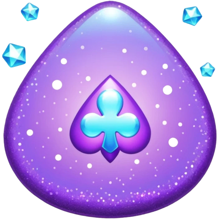 glitter purple and cian control game emoji