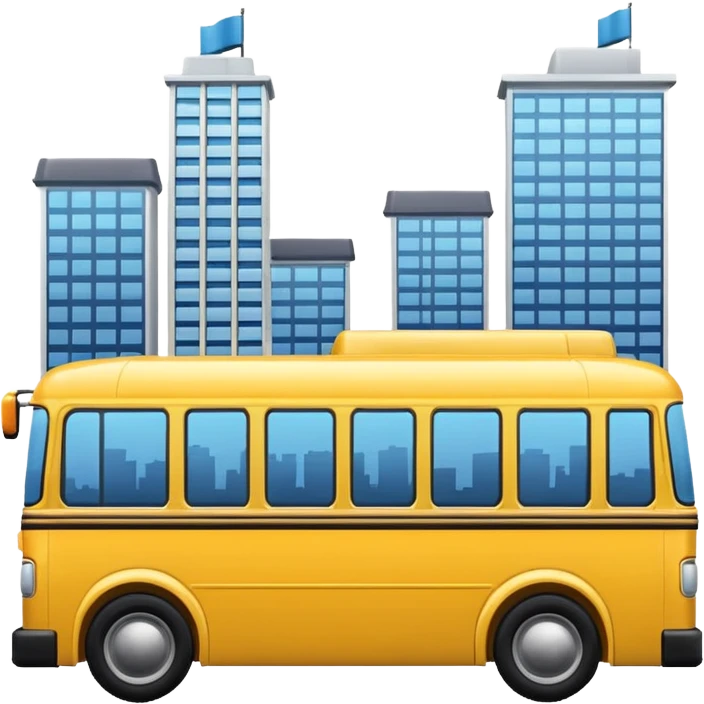 create a bus emoji