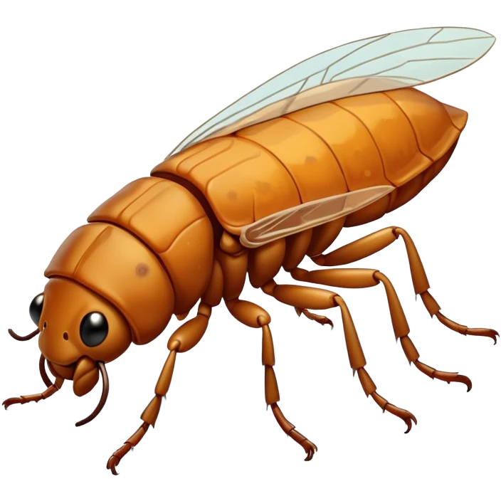 flea with flake emoji