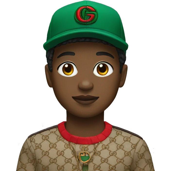 Boy with Gucci cap  emoji