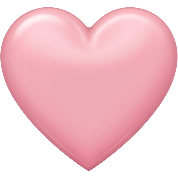a pastel pink heart emoji