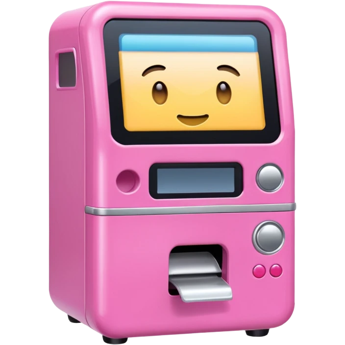 Pink gacha machine emoji