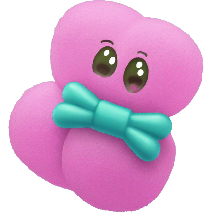 Synthetic mesh loofah emoji