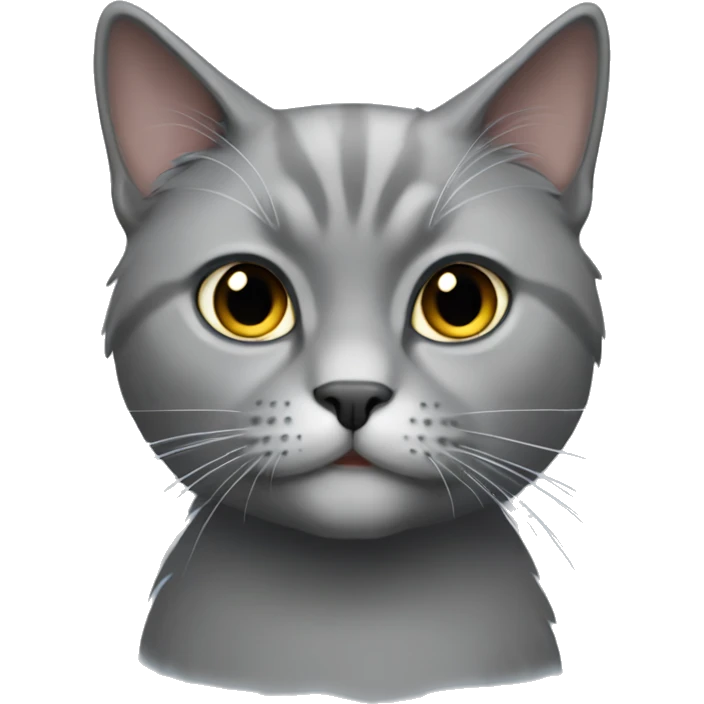 Gray cat persa emoji