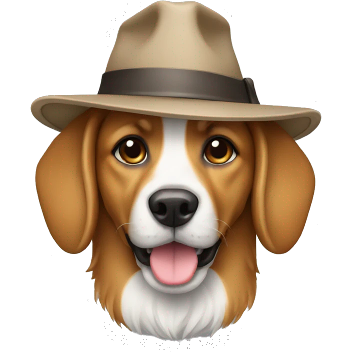 dog whit hat emoji