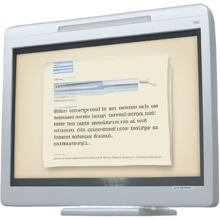 copmuter with article in it emoji