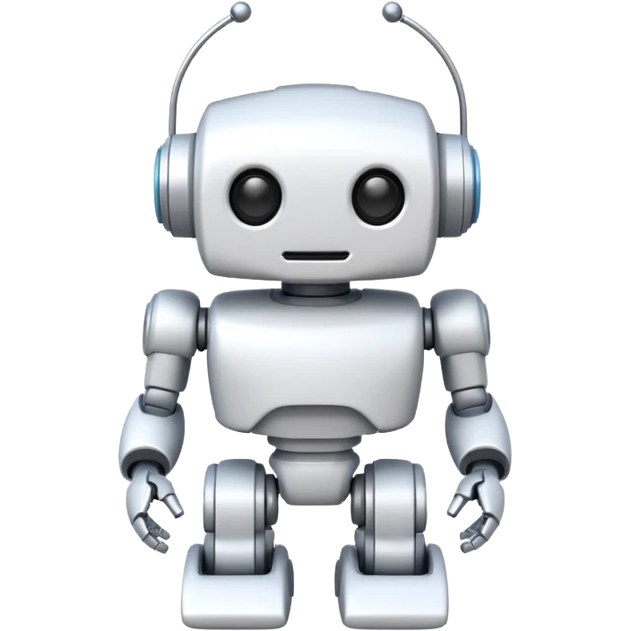 white robot toy emoji