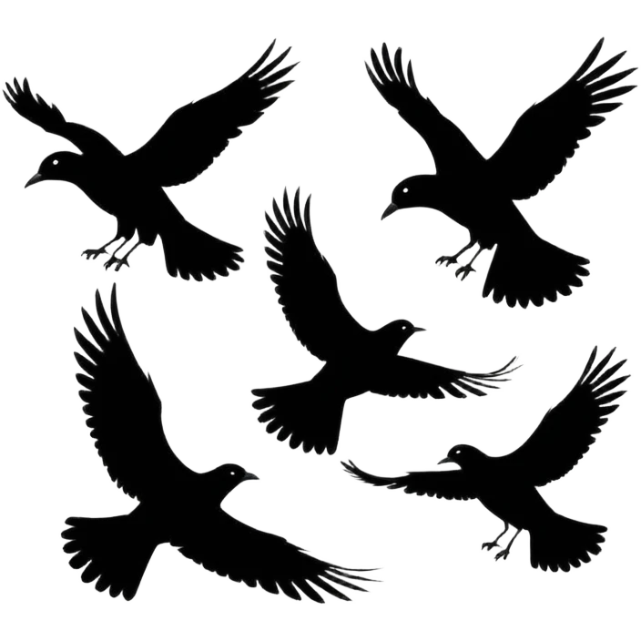 birds flying emoji