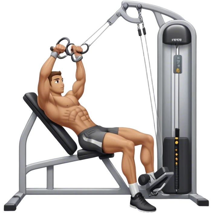 side-view man cable-machine tricep-pushdown emoji