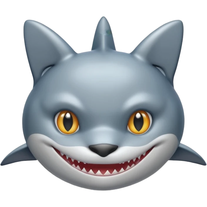 shark with a cat face emoji