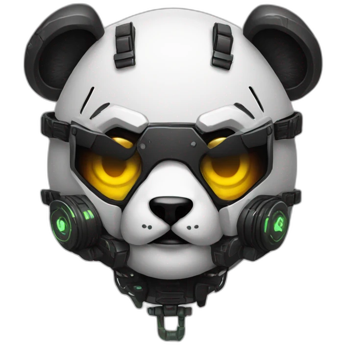 cyberpunk psycho panda emoji
