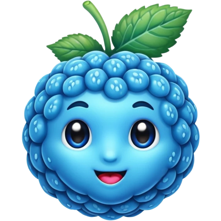 blue raspberry  emoji