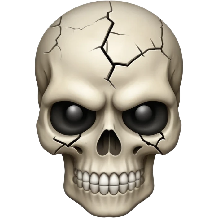 Mad skull emoji