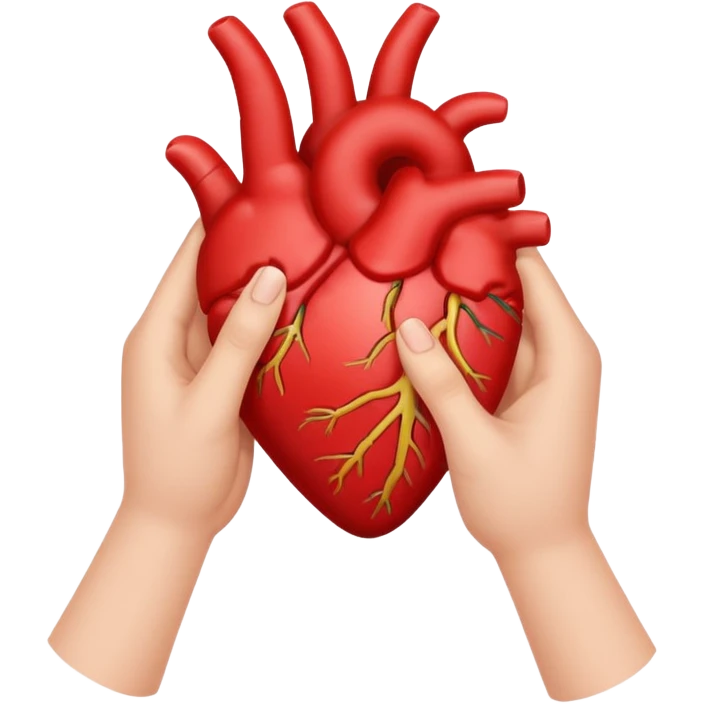 Hand heart emoji