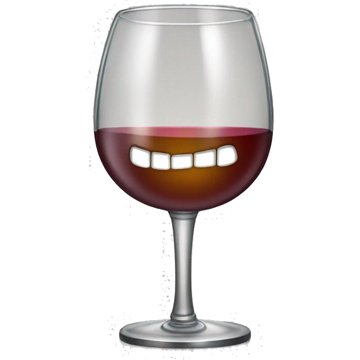 wine glass mixed with a microphone emoji