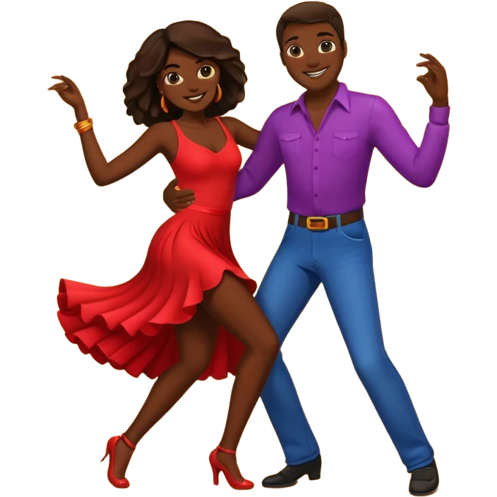 A couple dancing salsa emoji