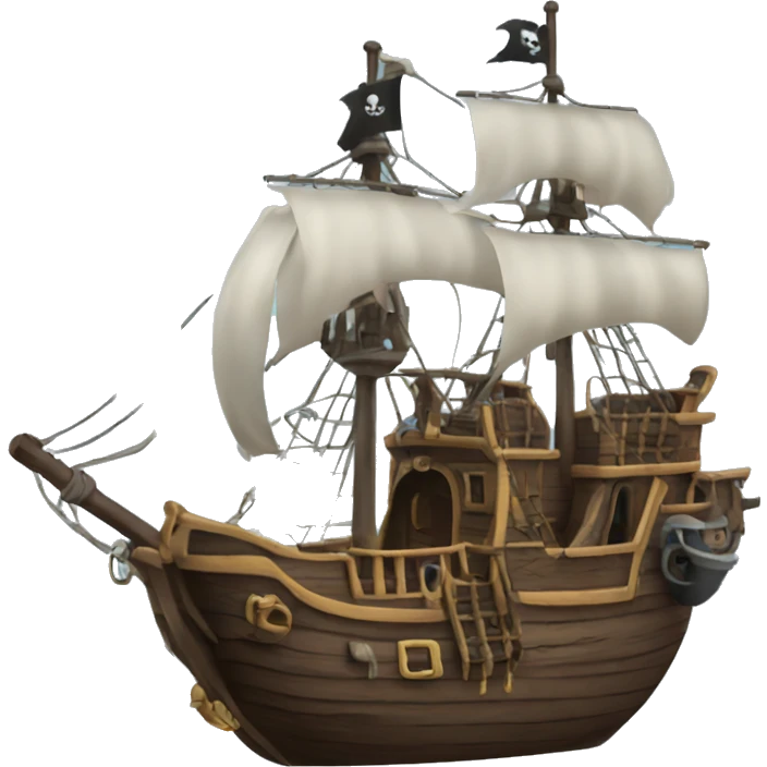 Hooks pirate ship emoji