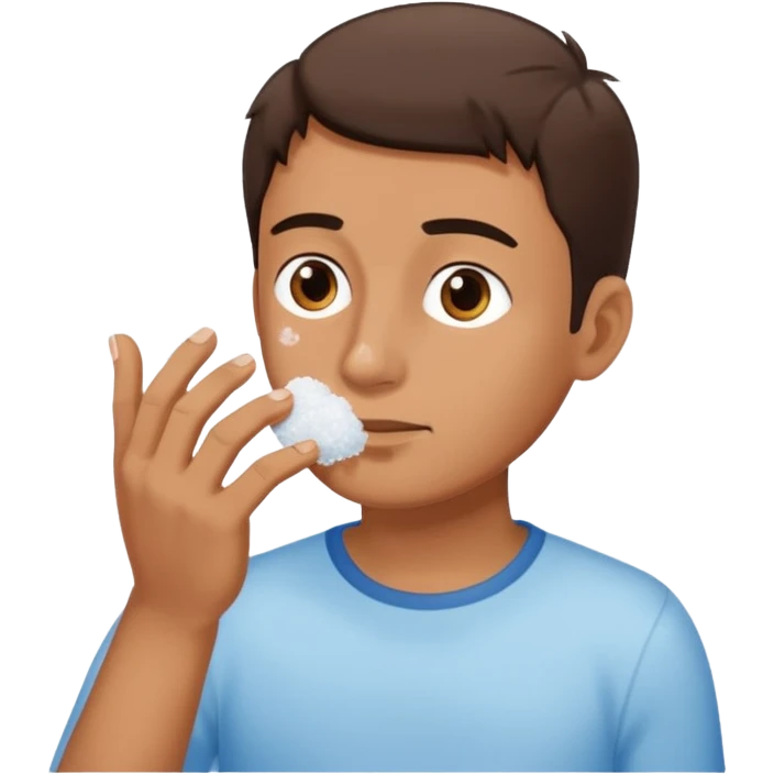 guy sniffing salt  emoji