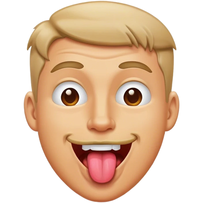 trump with tongue out smirking emoji