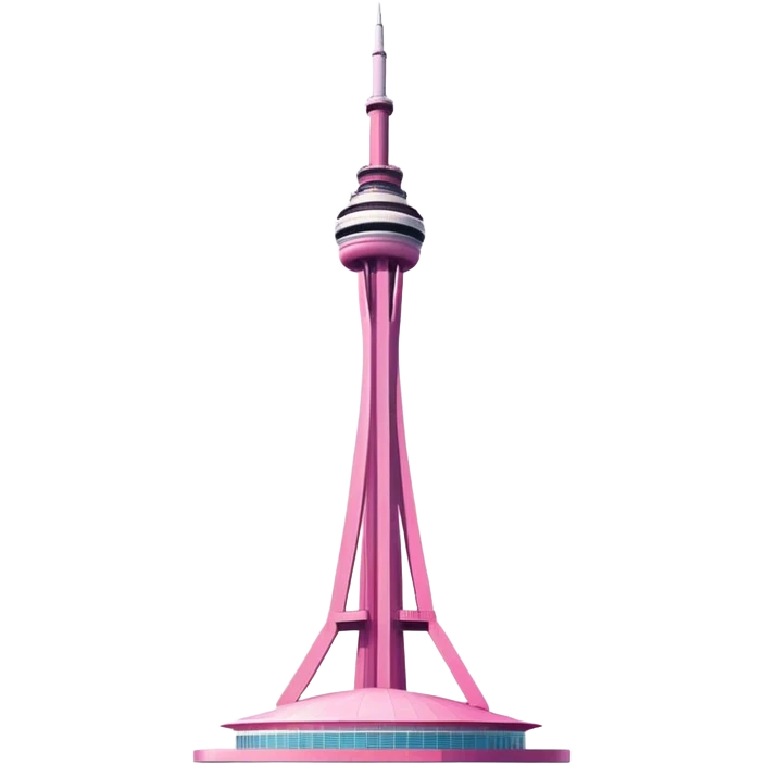 Pink cn tower emoji